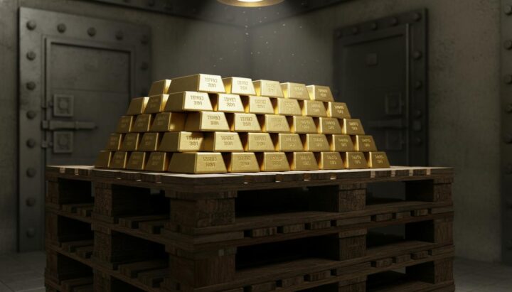 Золотые резервы: сокращение запасов Банка России составило 700 тысяч унций