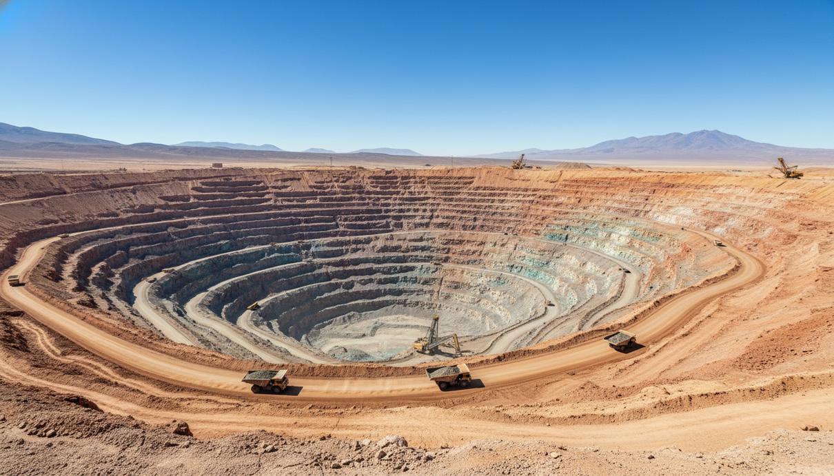 Codelco: новым главой совета директоров чилийской компании назначен Бернардо Фонтейн Панорама открытого медного карьера в Чили с террасами для добычи руды и промышленной техникой